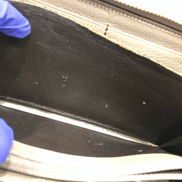 Gucci Grey Soho Interlocking G Zip Around Long Wallet Sku#84491 (Gently used) - Picture 14 of 16